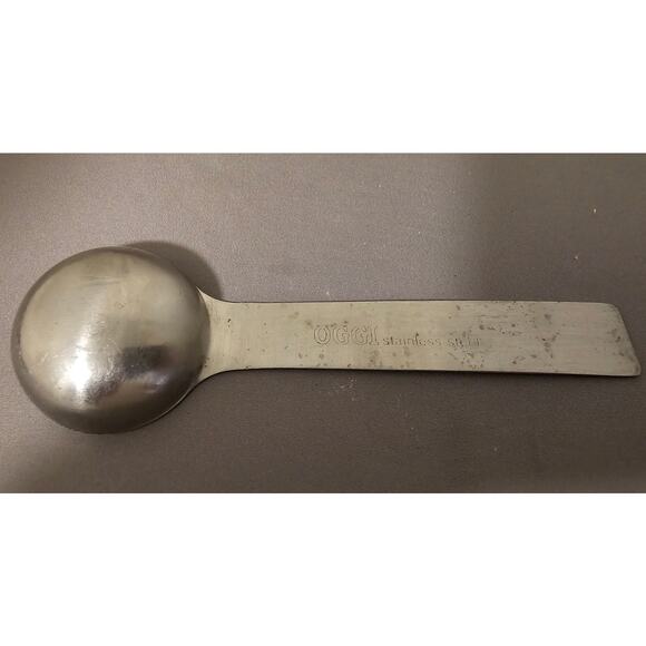 OGGI Stainless Steel Coffee Scoop - 6" inches long x 1-3/4" diameter - Picture 4 of 7